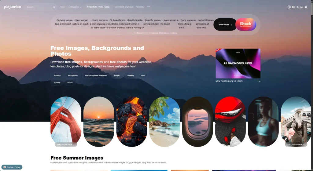 PicJumbo – 免费个人和商业使用的图像