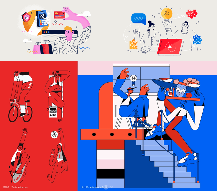 2020年最流行的插画设计风格