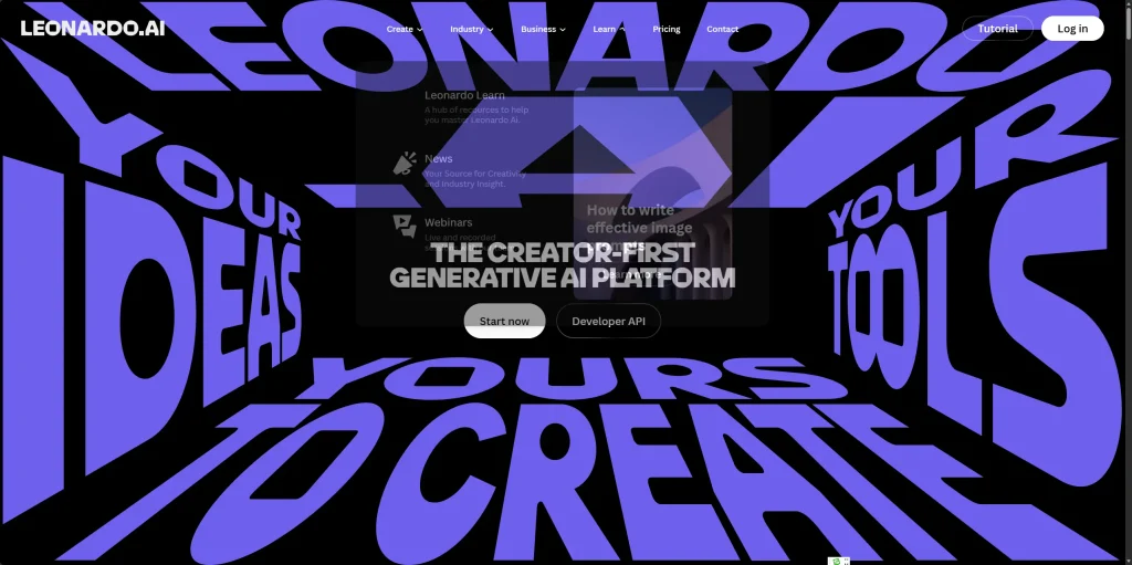 Leonardo ——AI绘图模型社区！训练自己的游戏资产模型