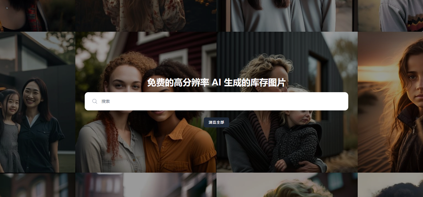 CG Faces ——免费的 AI 人像生成图片