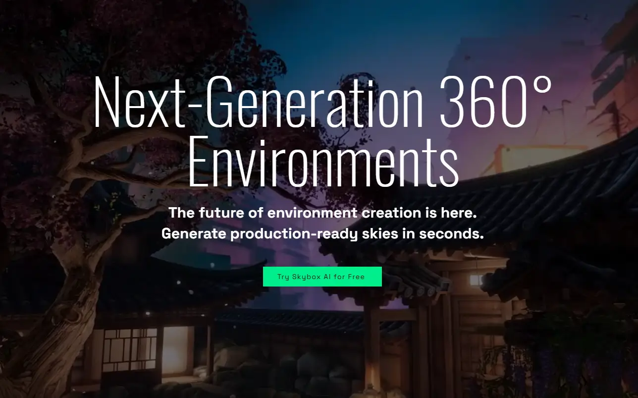 Text to Skybox – AI 一键生成 360° 无缝环境贴图