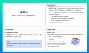Moffee轻松将Markdown转化为精美的PPT神器