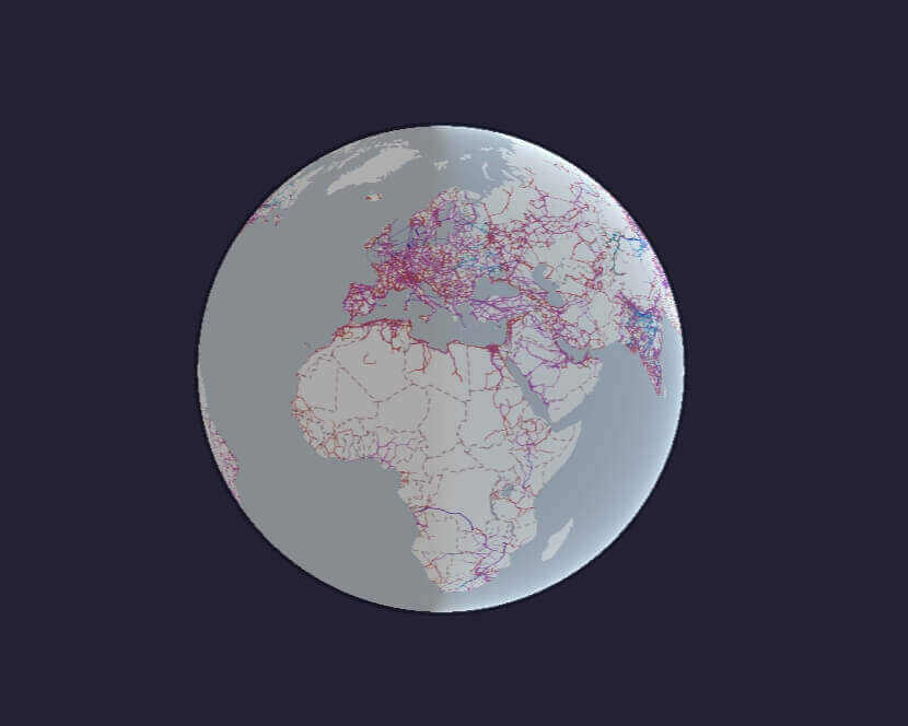 全球电力设施地图