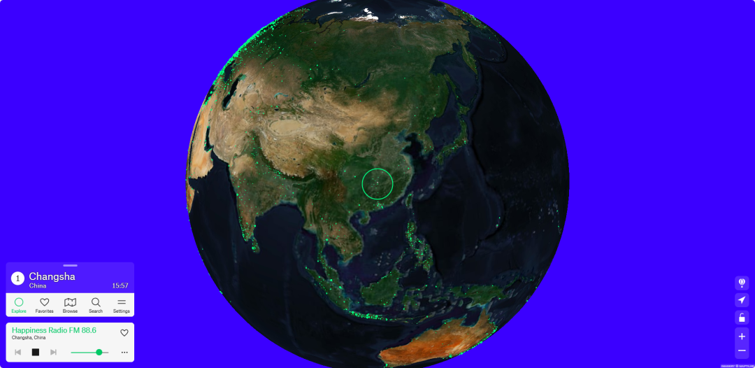 Radio Garden 全球在线电台，收录超过 4 万个站点