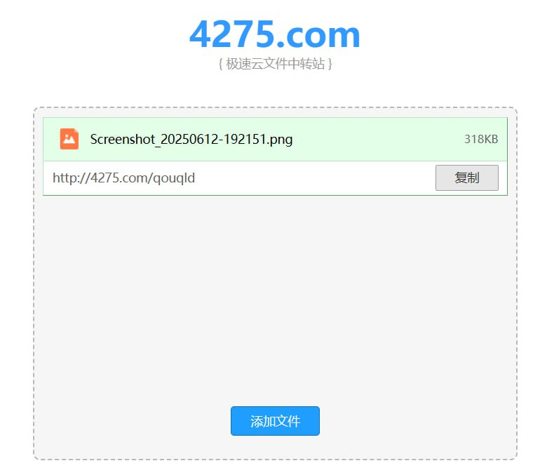 极速云文件中转站