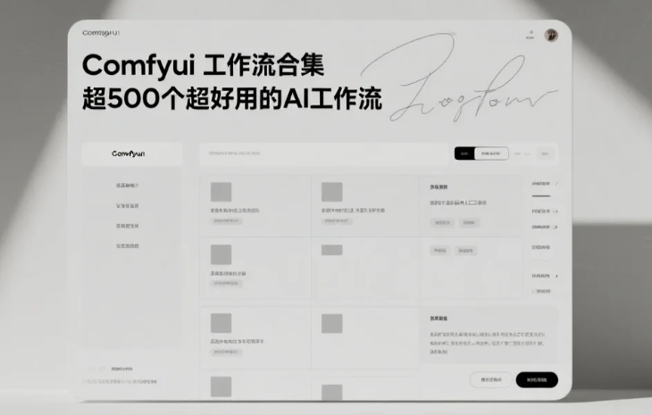 【AI工作流】Comfyui工作流合集  超500个超好用的AI工作流