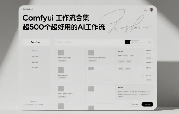 【AI工作流】Comfyui工作流合集  超500个超好用的AI工作流