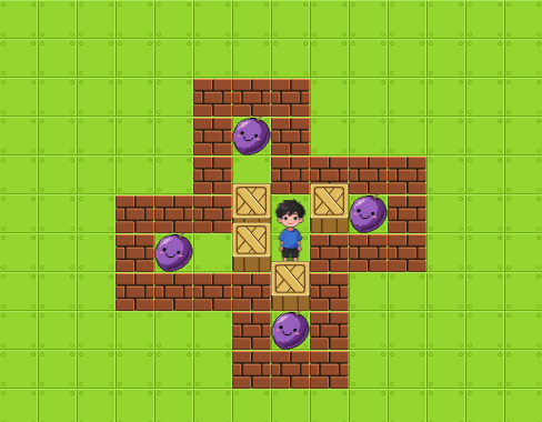 经典推箱子小游戏-Sokoban Game