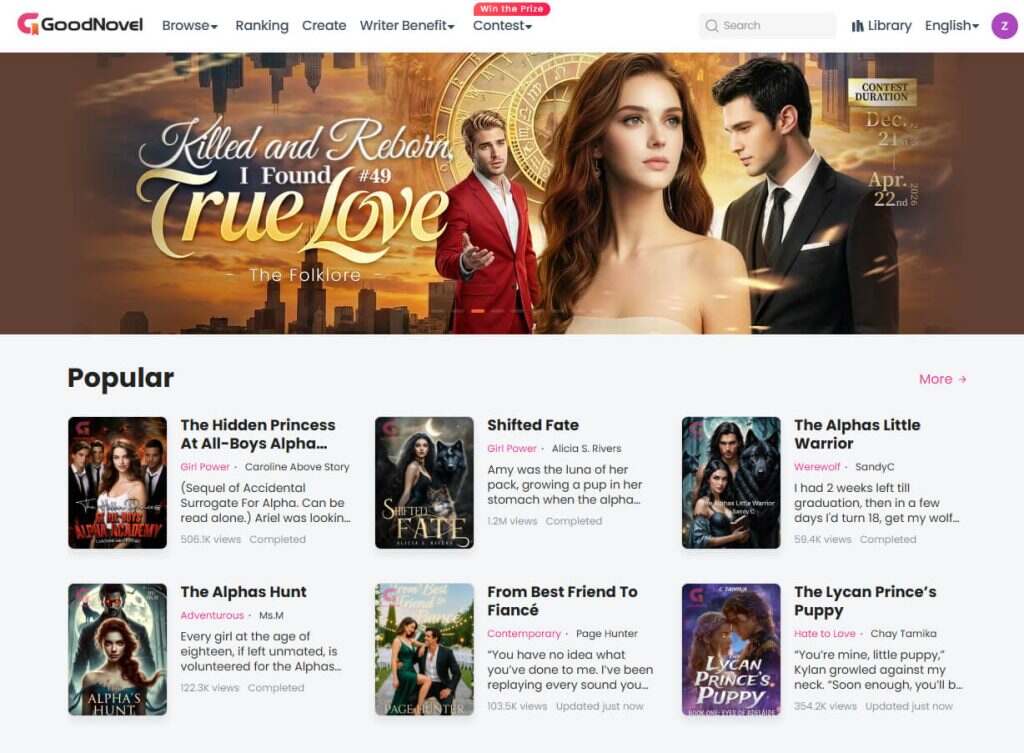 GoodNovel – 全球小说阅读平台