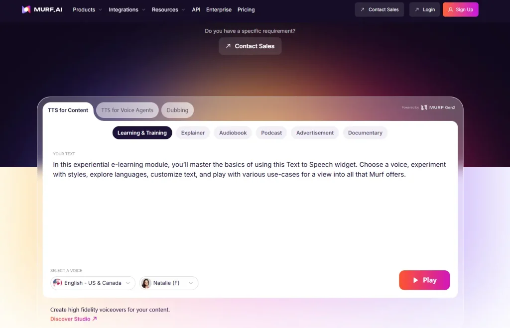 Murf AI：200+种声音随便挑，做视频配音再也不用求人