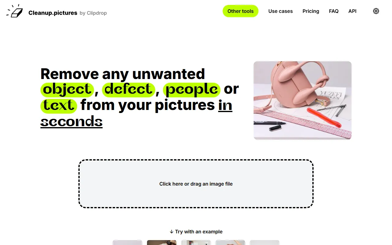 Cleanup.pictures：上传图片涂一涂，AI帮你无痕抹掉任何东西