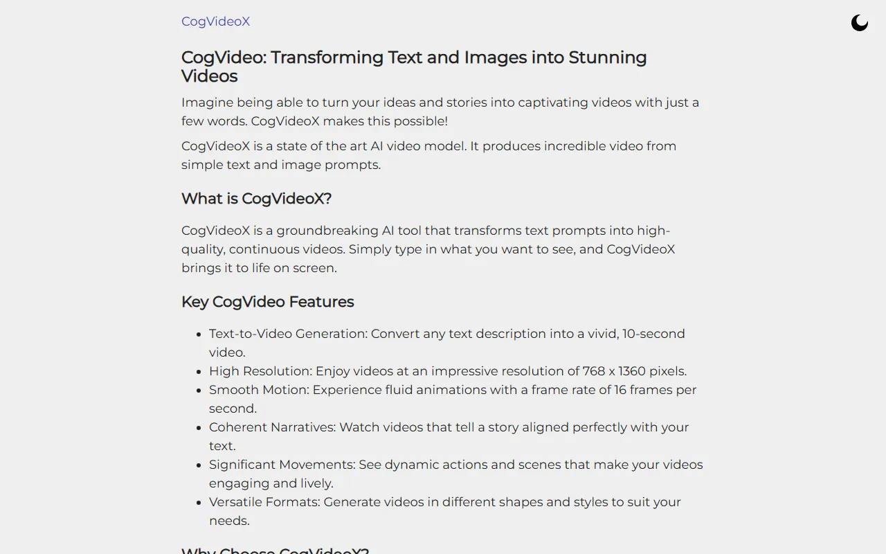 CogVideoX：输入一段文字，AI生成最长10秒的高清视频