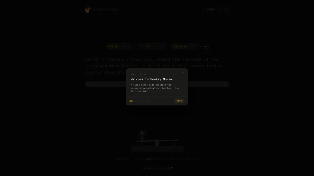 SD分享导航 | 2026-05-27 10 Monkey Morse - 免费在线摩斯电码训练工具