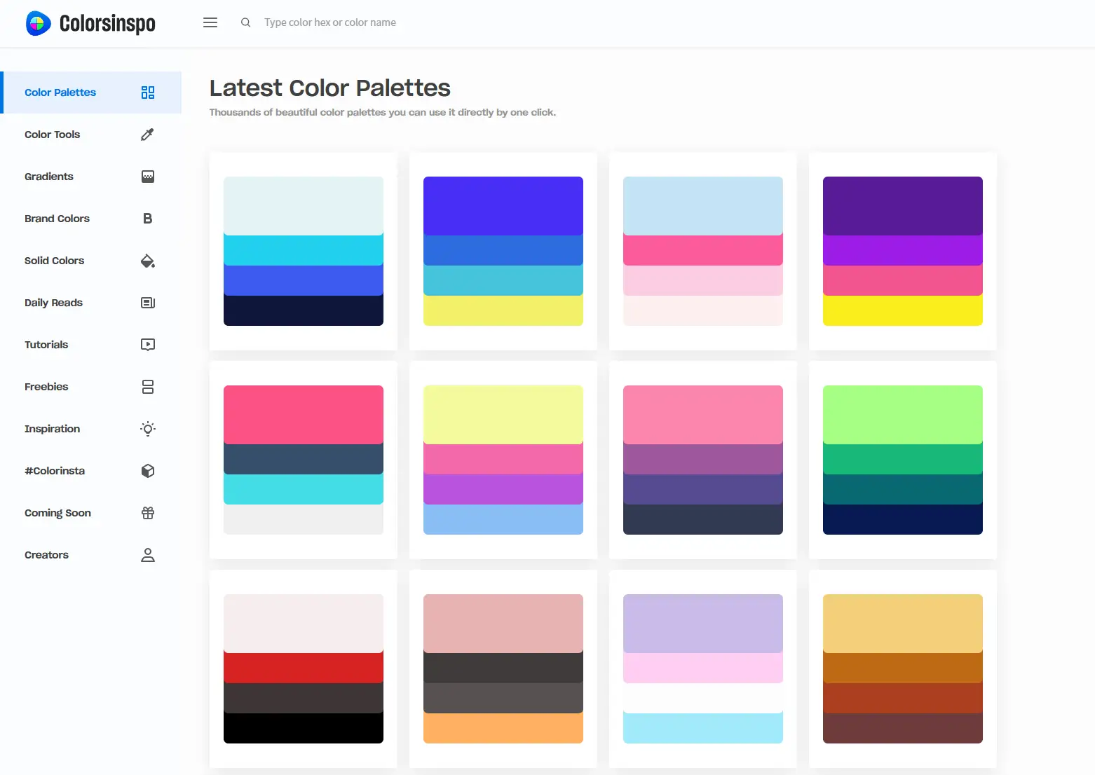 Colorsinspo – All in one resource for finding everything about colors | Colorsinspo – 设计师的一站式色彩资源库