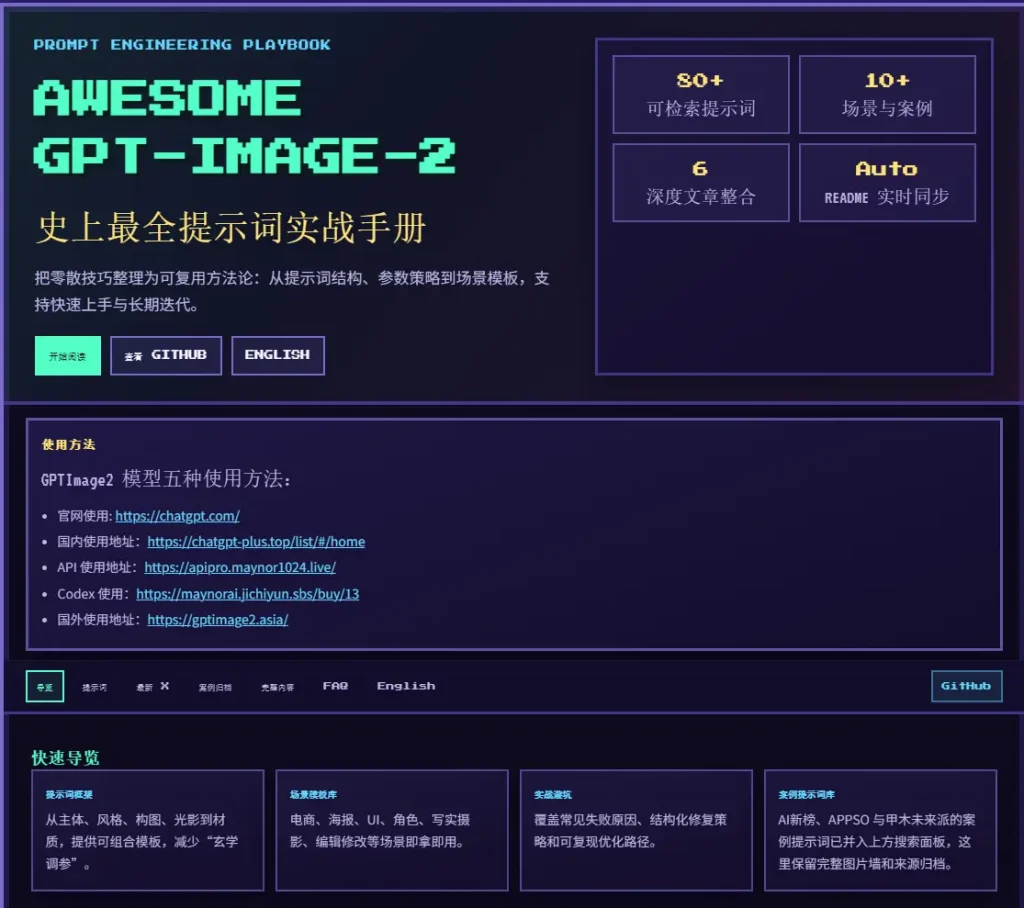 Awesome GPT-Image-2 | 提示词实战手册 – 告别AI绘图玄学调参