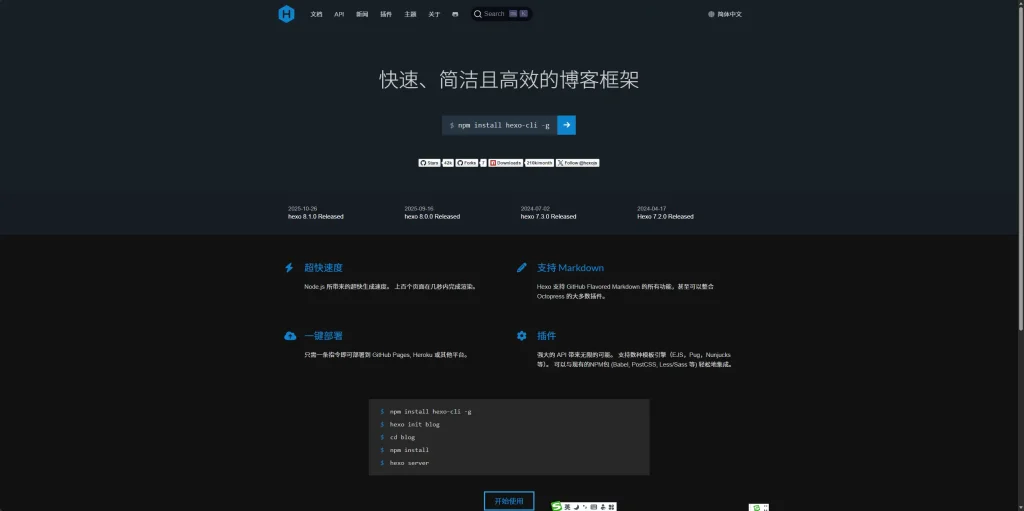 需要在现有网站加一个博客系统，hexo，gohugo，strapi，ghost应该怎么选择？