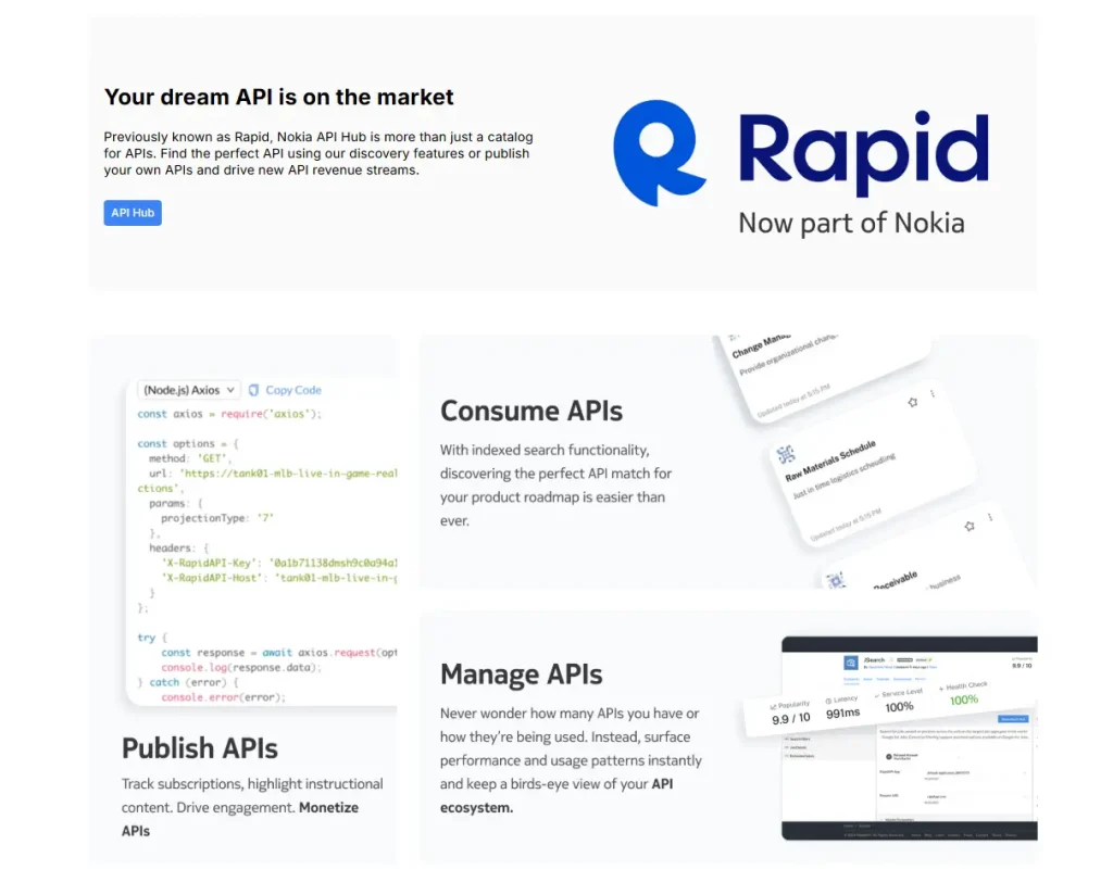API Hub – 开发者探索API的集成平台