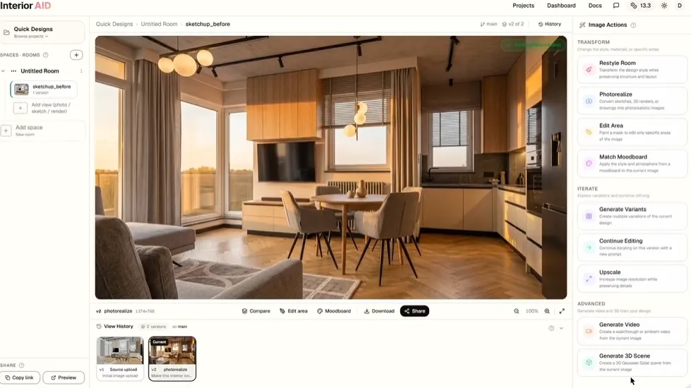 InteriorAID – AI室内设计工具