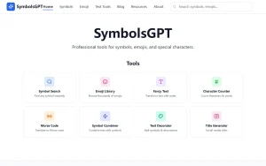 SymbolsGPT – 特殊符号与 Emoji 库