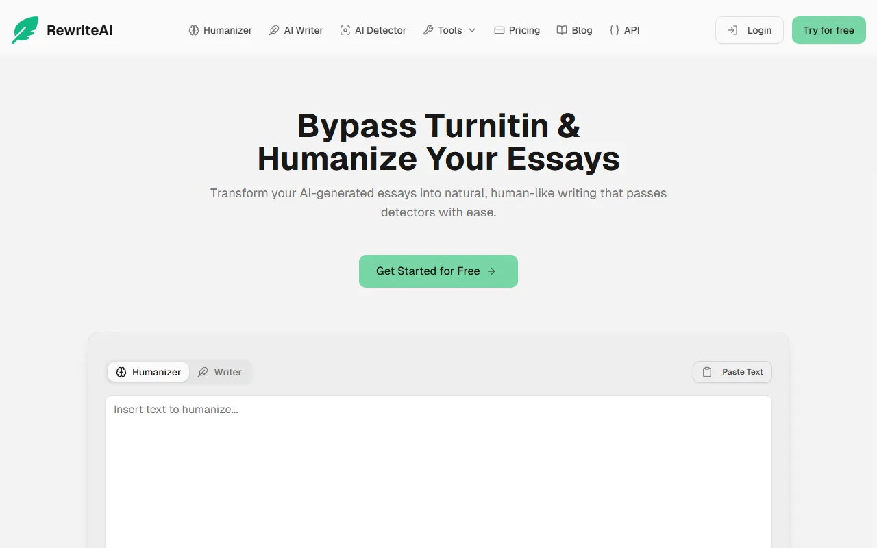 RewriteAI – AI 文本人性化重写