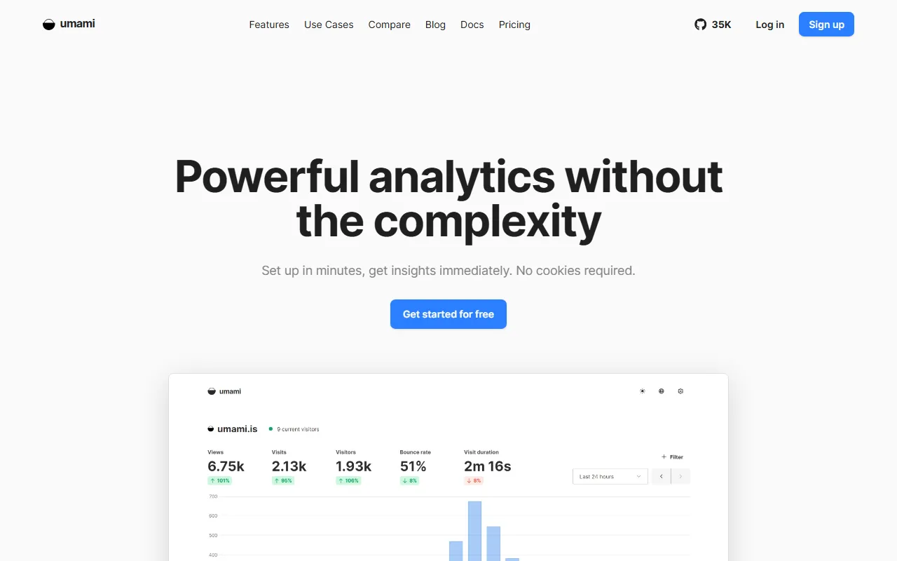 Umami – 开源的网站统计