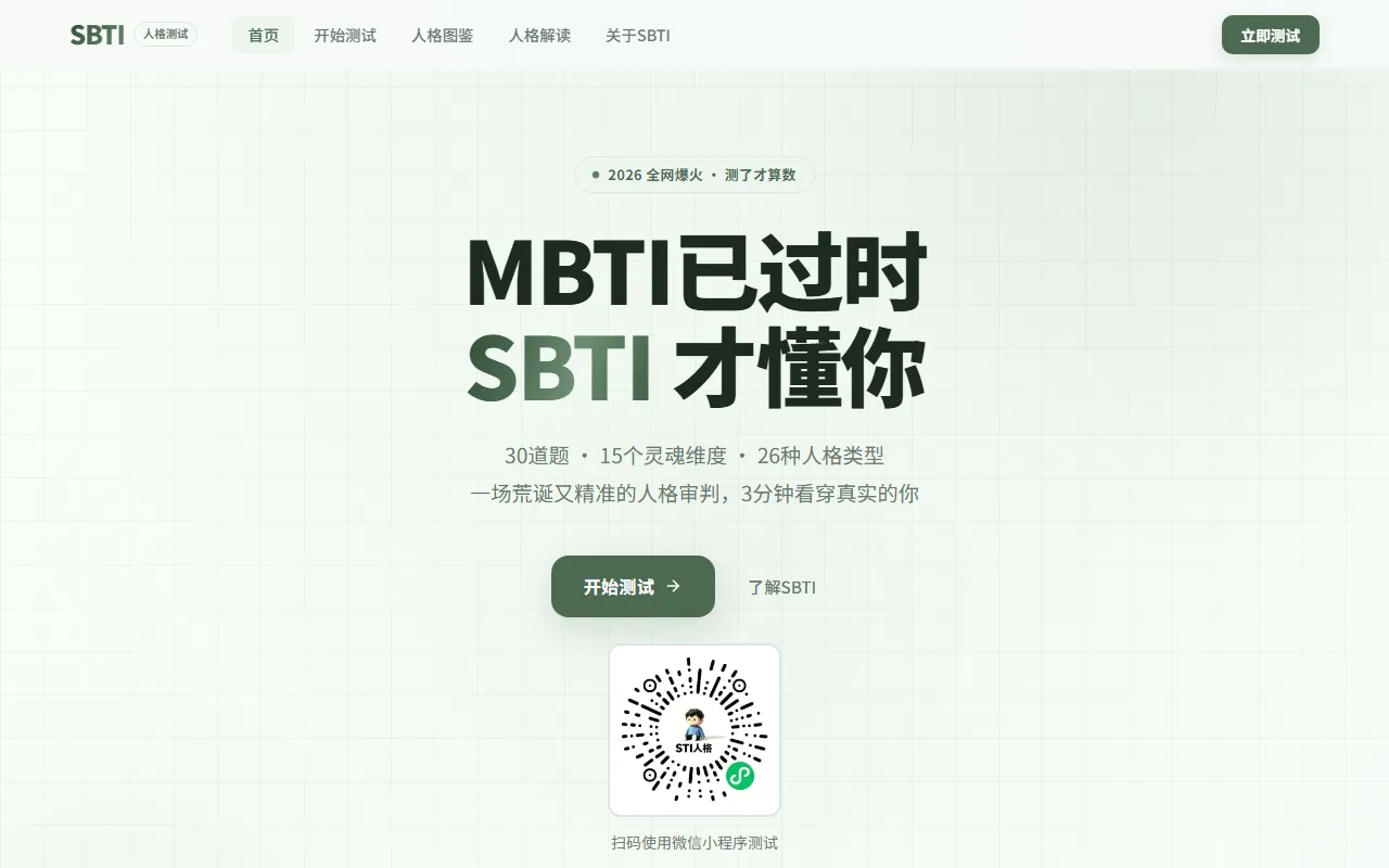 SBTI 人格测试全面深度解析